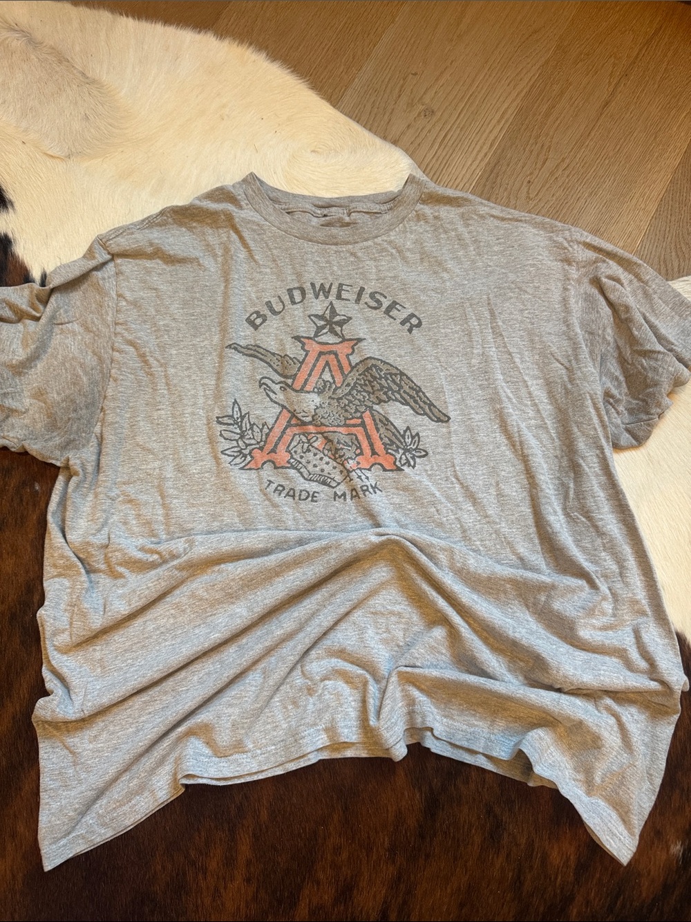 Sonoma Gray Budweiser Graphic Short Sleeve Tee